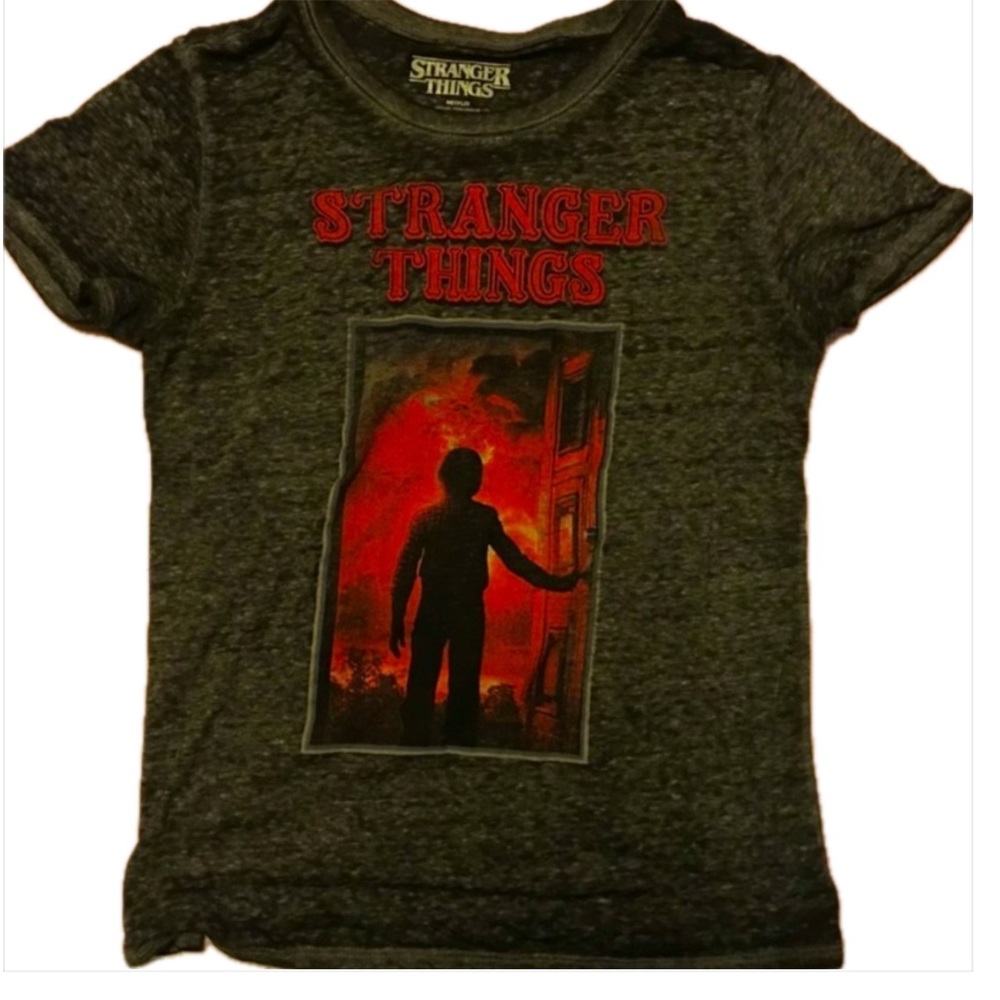 Stranger things tee like new goth Netflix top